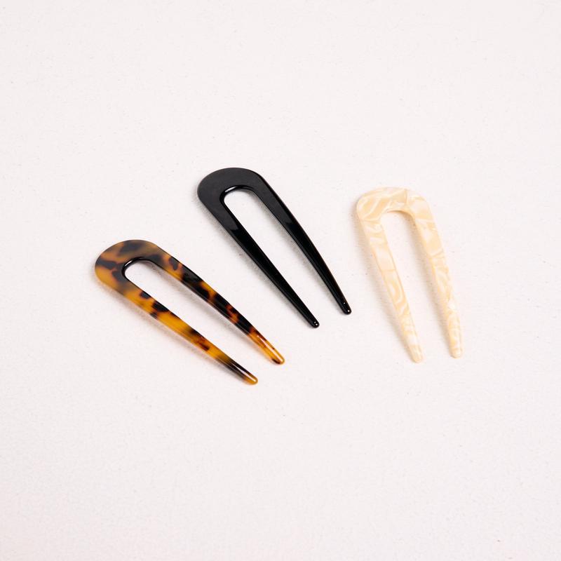 Resin Hair Pin 3 Pack