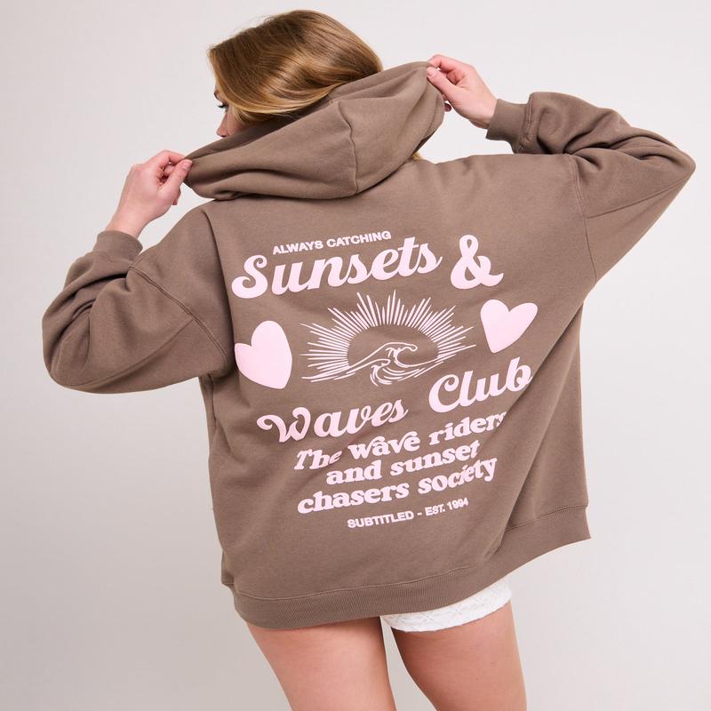 Sunset Club Oversized Hoodie