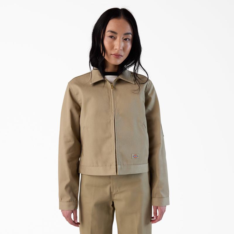 Womens Unlined Cropped Eisenhower Jacket