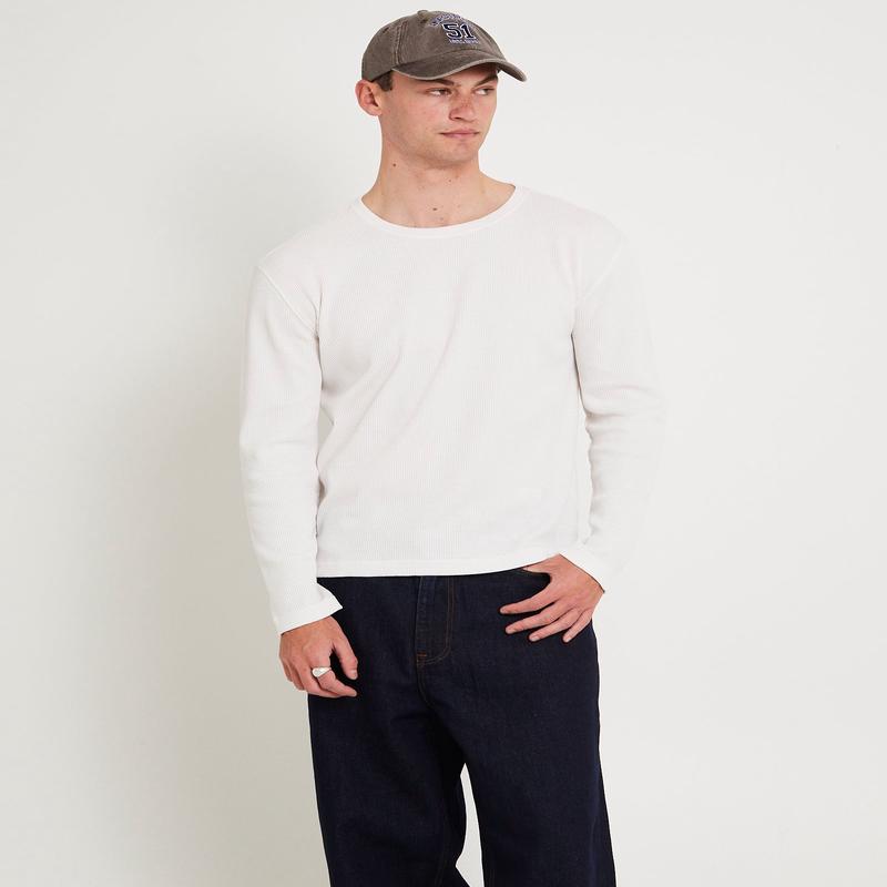 Long Sleeve Waffle Shirt