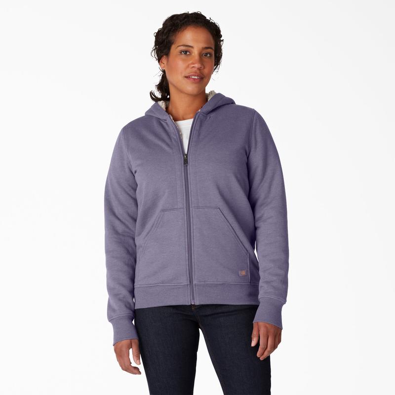 Womens High Pile Fleece Lined Hoodie