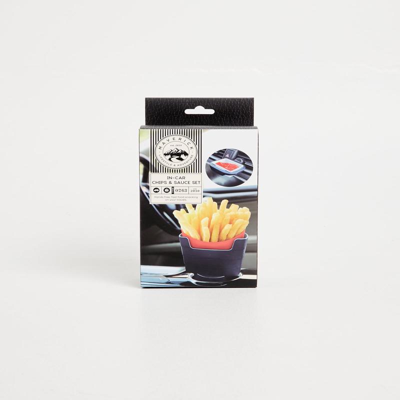 Chips and Sauce In Car Holder Set