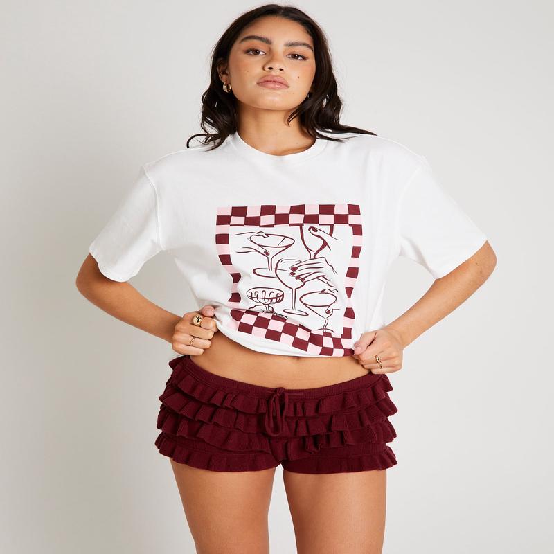 Wine And Dine Oversized T-Shirt