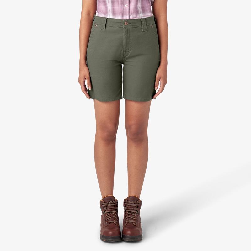 Womens Duck Carpenter Shorts, 7"