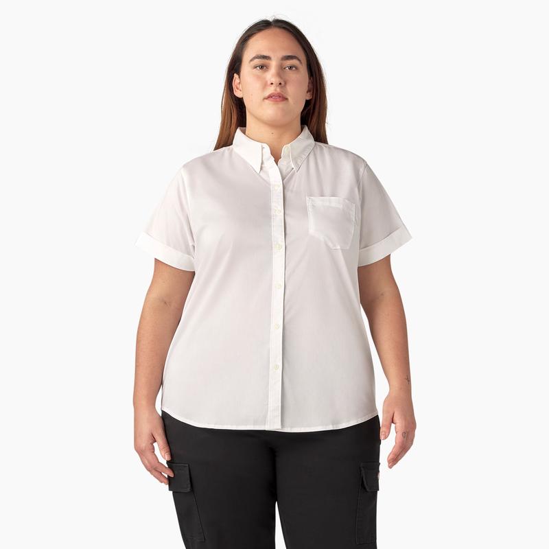 Womens Plus Button-Up Shirt