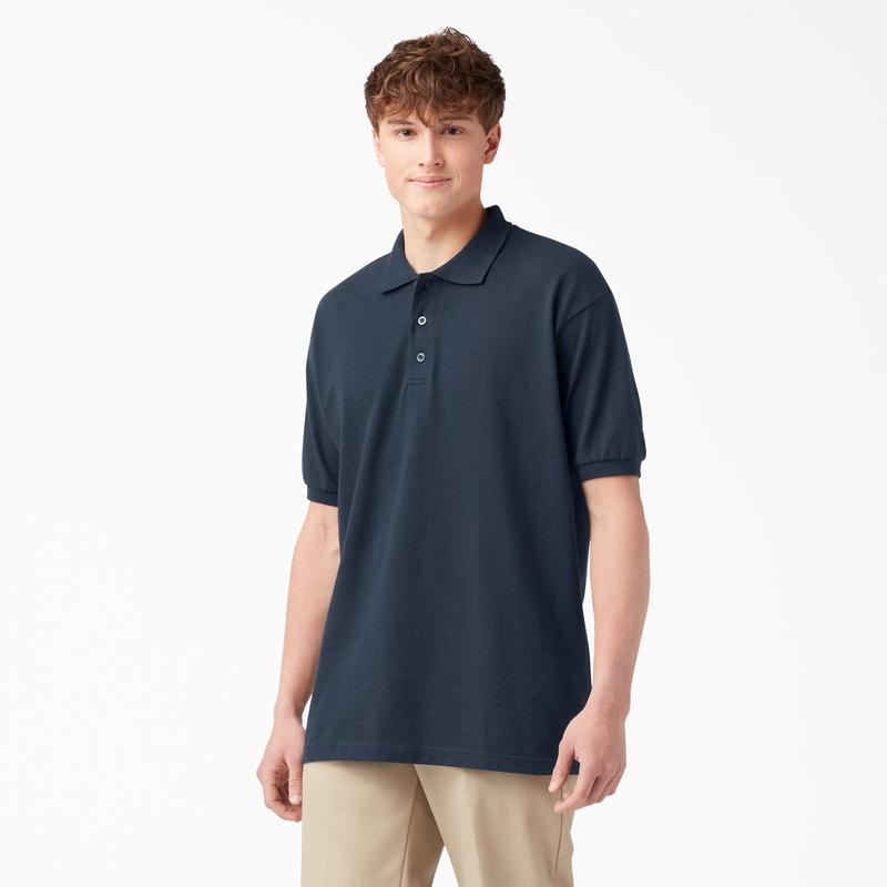 Adult Size Piqu Short Sleeve Polo