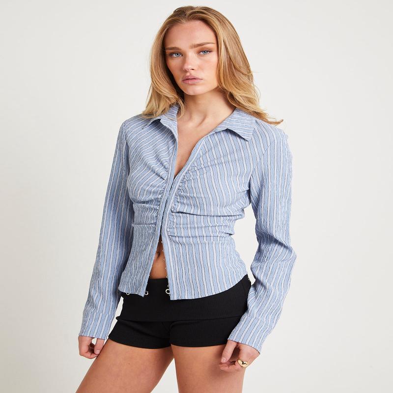 Cassia Long Sleeve Gather Shirt