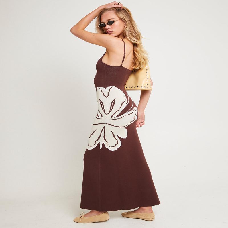 Flora Knit Maxi Dress