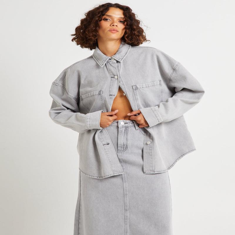 Hailey Denim Shirt Jacket