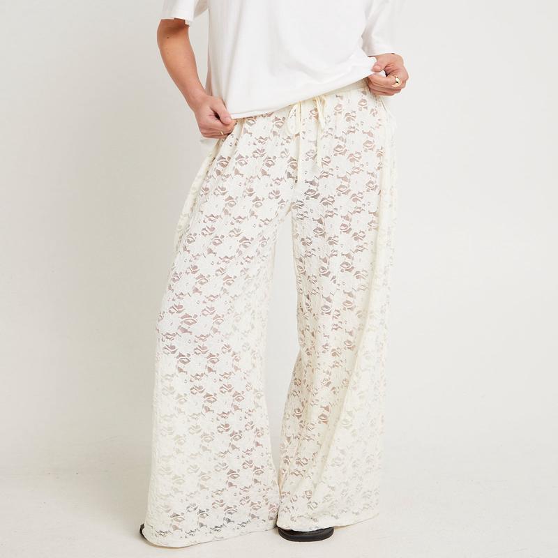 Jasmine Lace Relaxed Pants