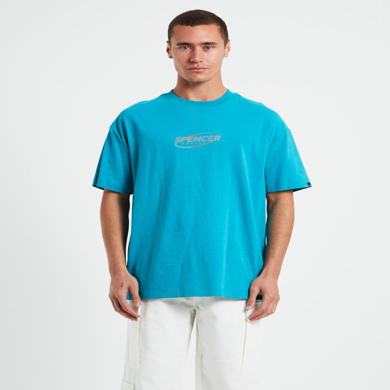 Nitro Short Sleeve T-Shirt in 90s Aqua Blue