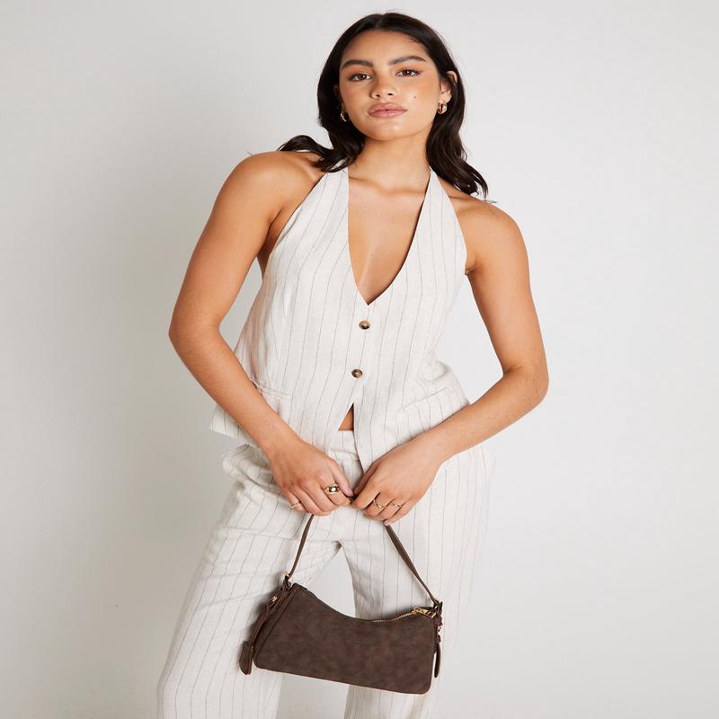 Peta Plunge Halter Top