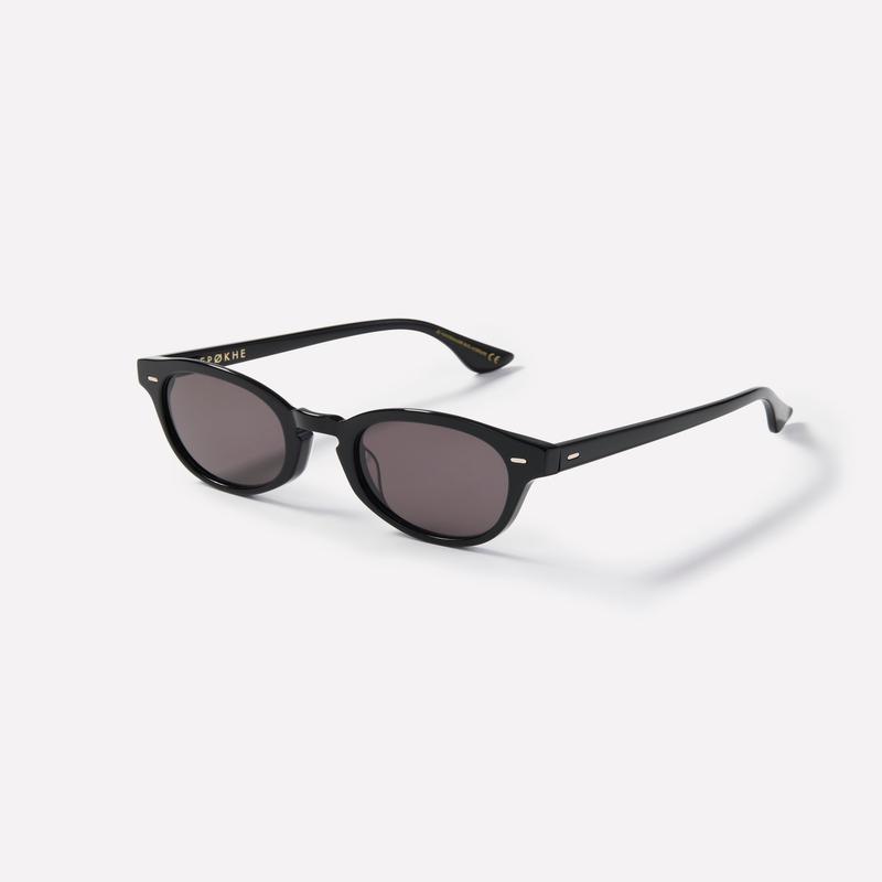 Coil Black Polished/Black Sunglasses