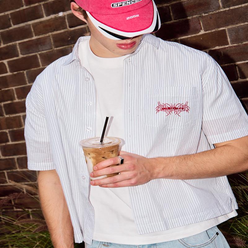 Supply Pinstripe Short Sleeve Shirt