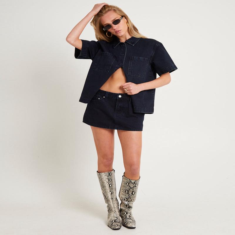 Tide Low Rise Mini Skirt