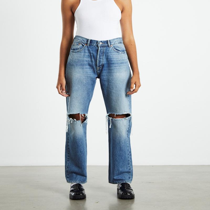Beth Jeans Drift Mid Knee Gash