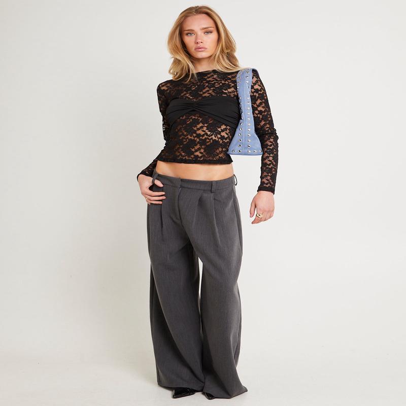 Chelsea Lace Mesh Sheer Top
