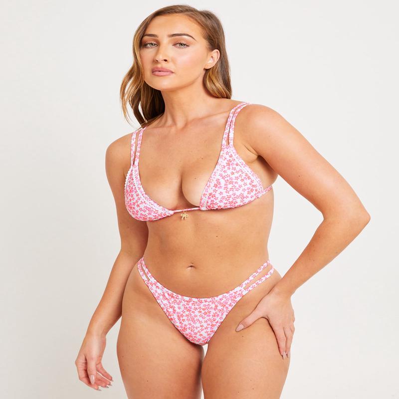 Twin Strap Cheeky Bikini Bottoms