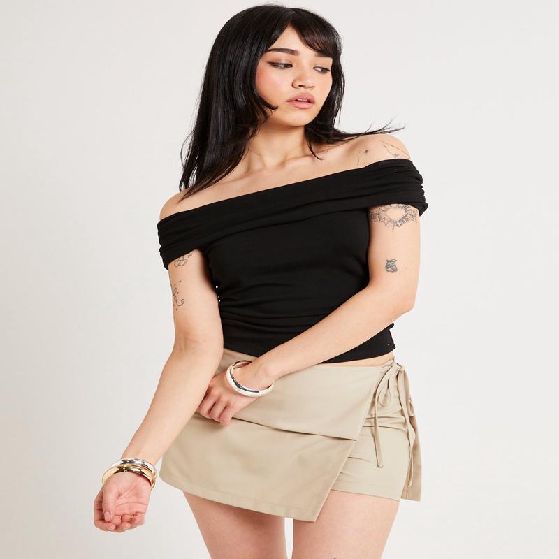 Armani Cold Shoulder Top