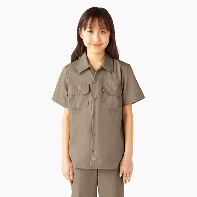 Kids Short Sleeve Work Shirt