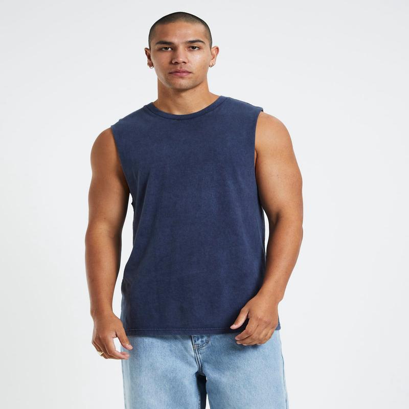 Muscle Tank Acid Navy