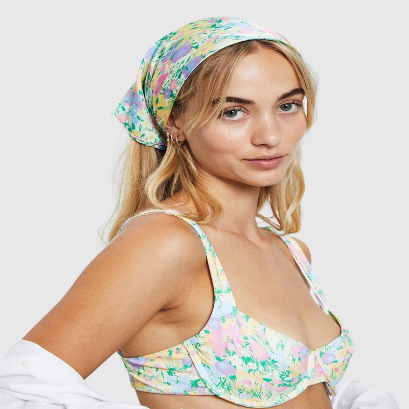 Tropicana Silky Head Scarf Floral