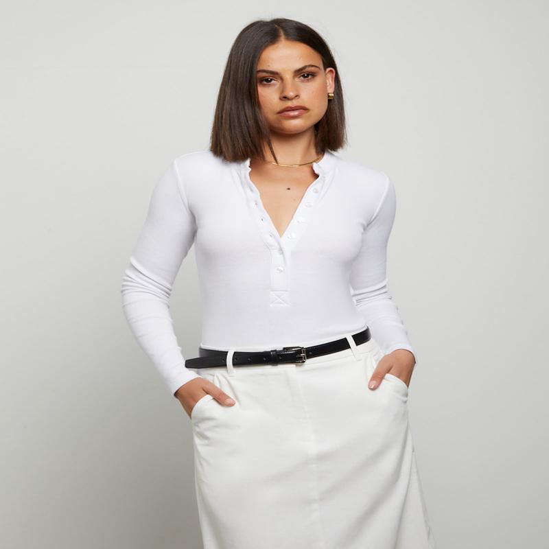 Button Front Bodysuit