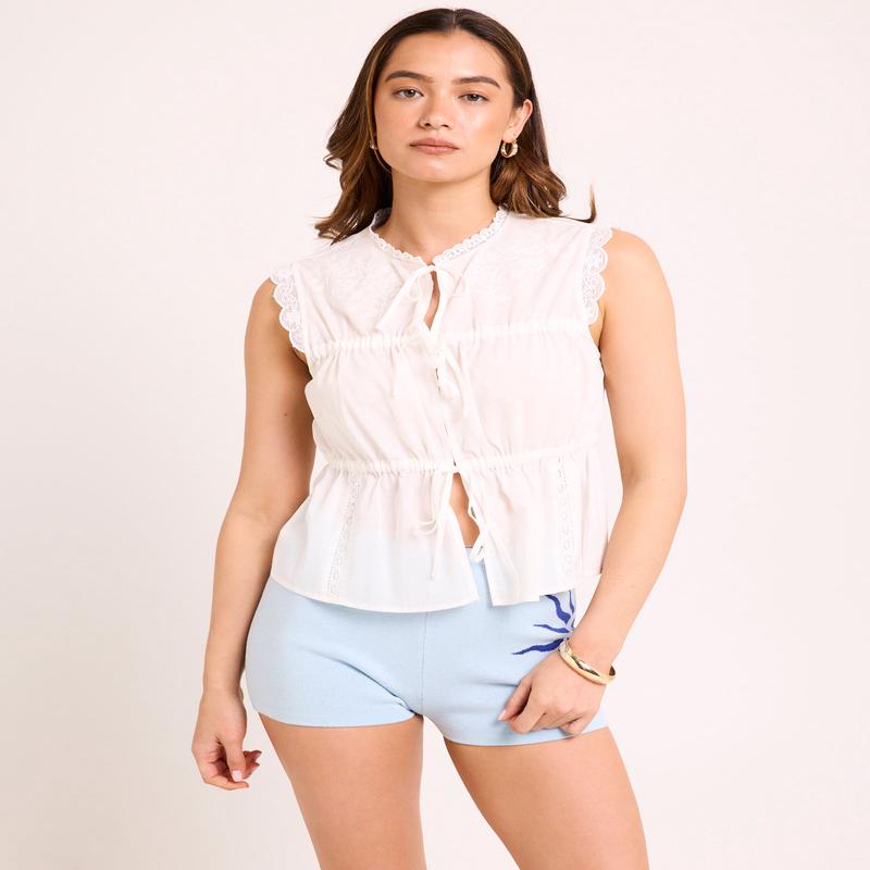 Ellea Lace Tie Up Top