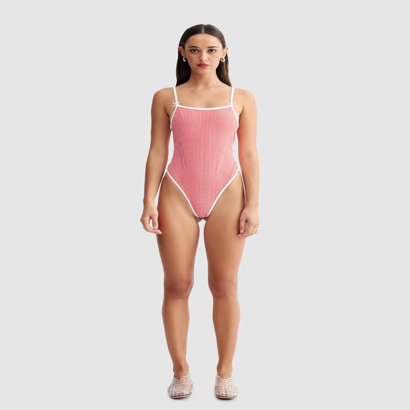 Gingham One Piece