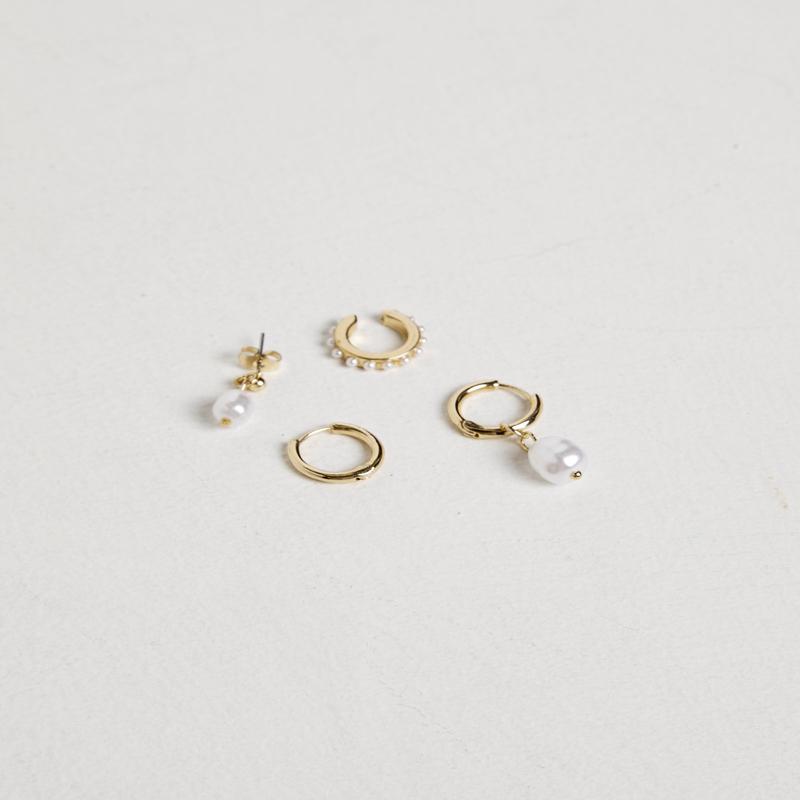 Statement Seeker Pearl Earring Pack