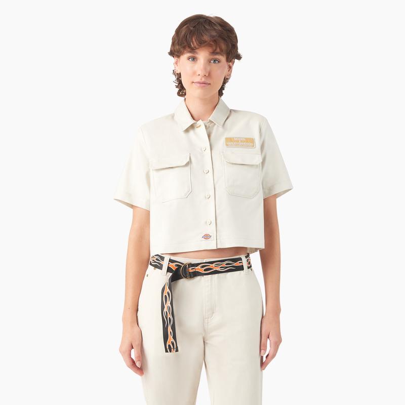 Dickies x Harley-Davidson Womens Eagle Cropped Work Shirt