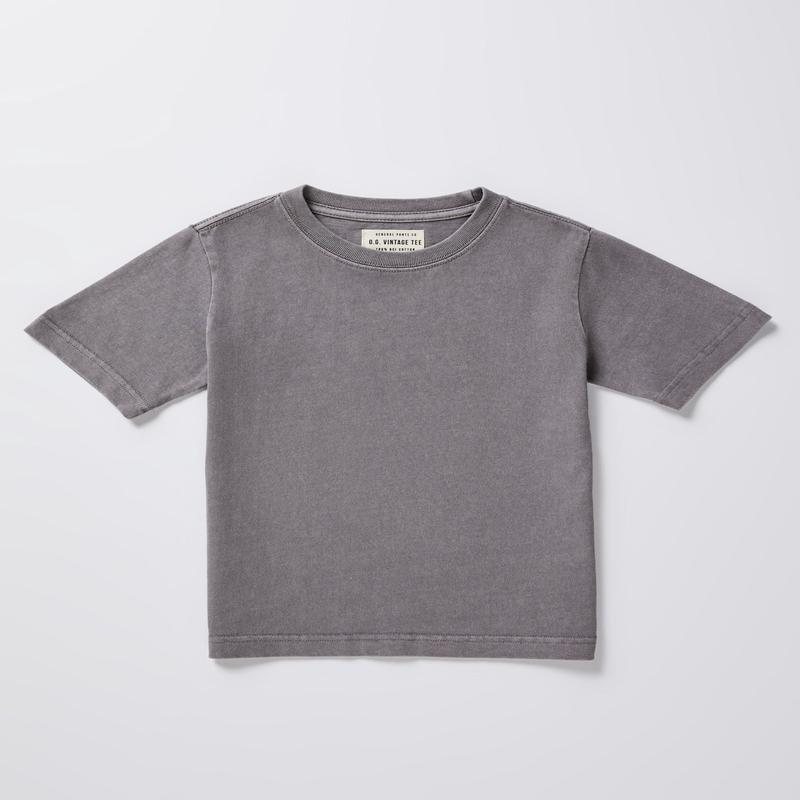Boys OG Vintage Short Sleeve T-Shirt Pewter Grey