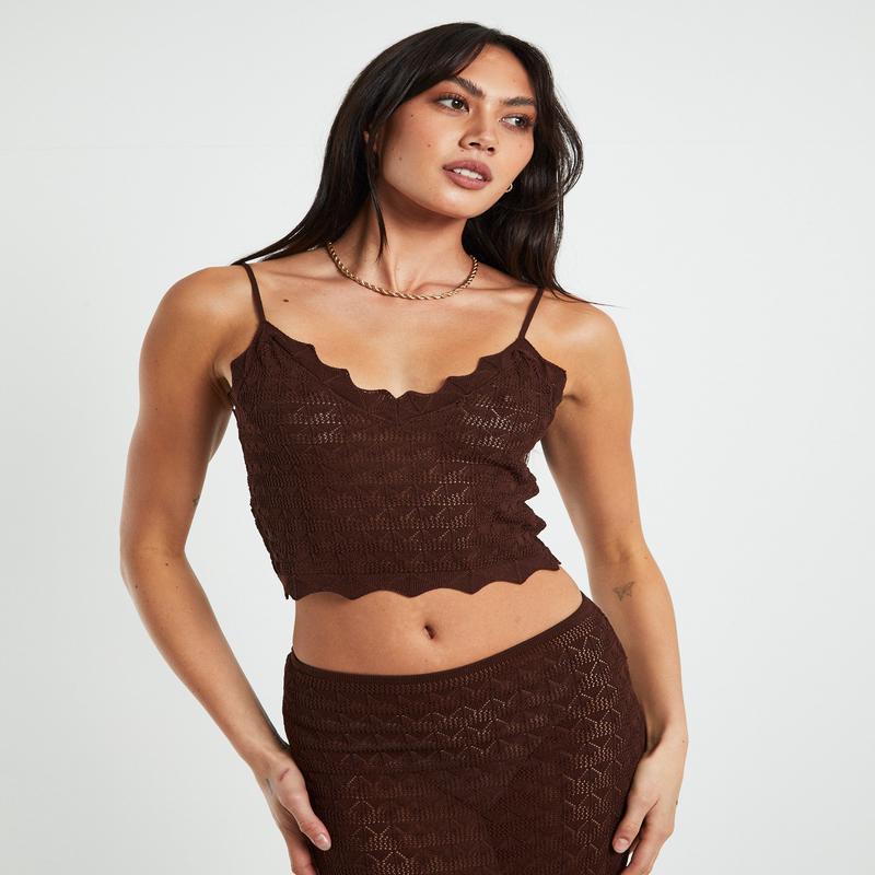 Eleanora Lace Knit Cami