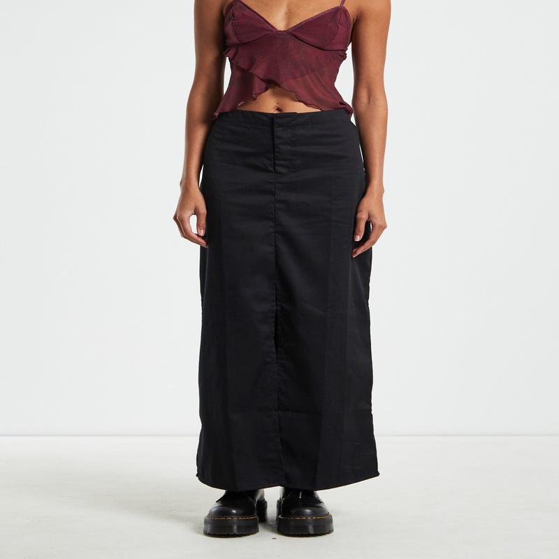 Haisley Cargo Maxi Skirt Black