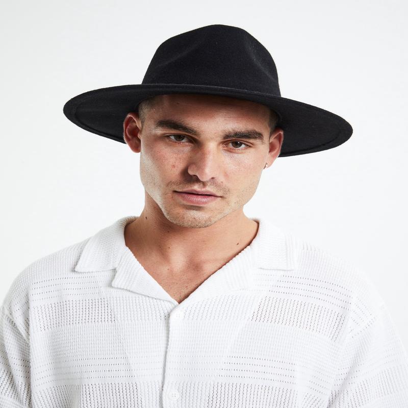 Howard Wool Fedora Black