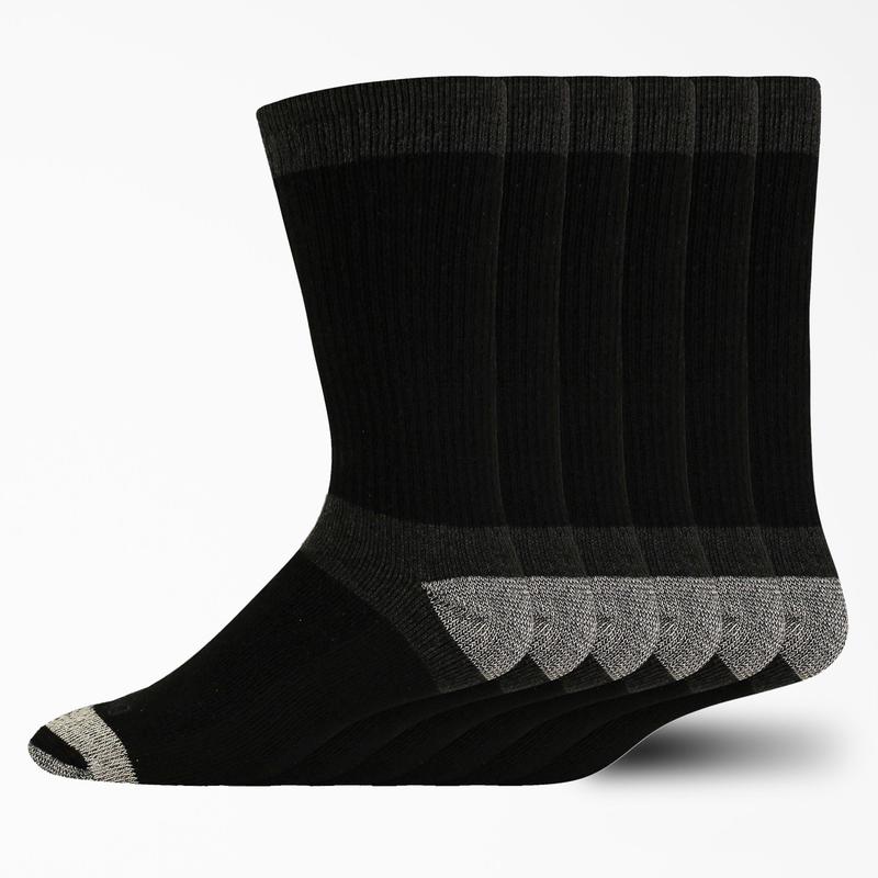 Max Cushion Crew Socks, Size 6-12, 6-Pack