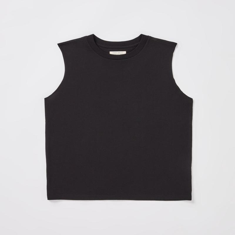 Teen Boys Muscle Tank in Black