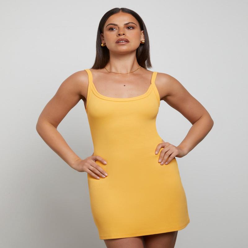 Easy A-Line Mini Dress in Orange