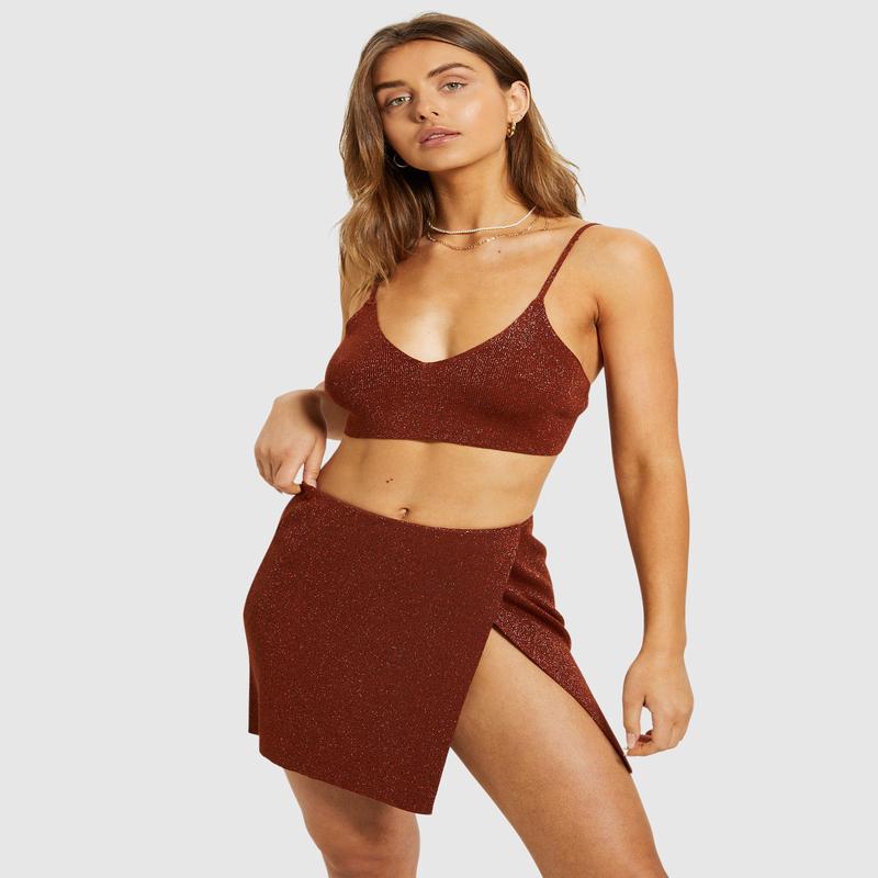 Jude Lurex Knit Crop Top