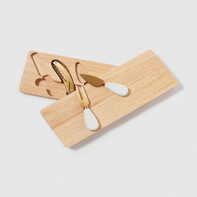 Travel Cheese Set in Natural