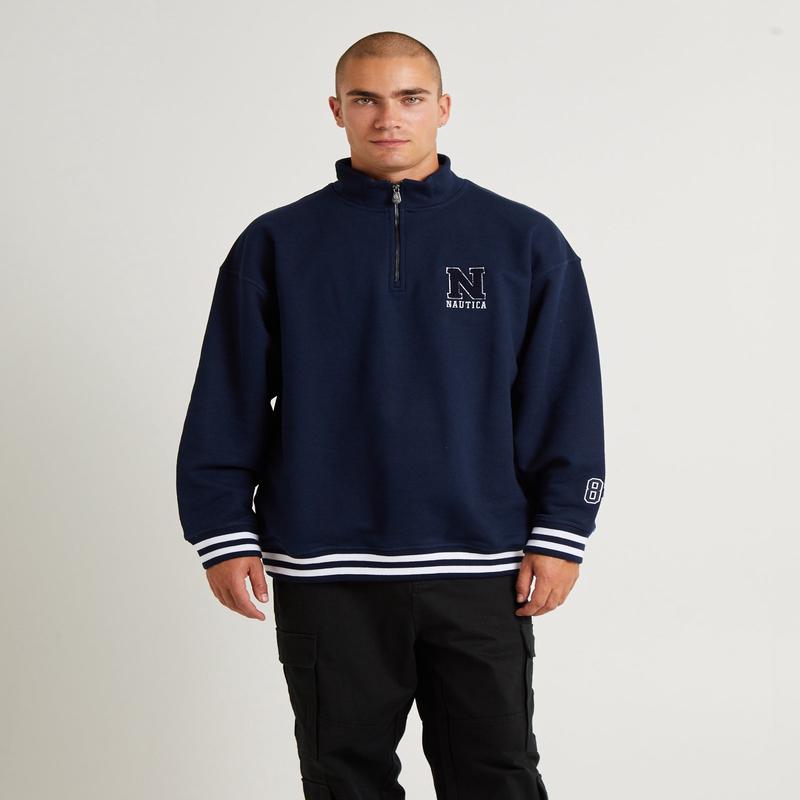 Beta 1/4 Zip Top Dark Navy