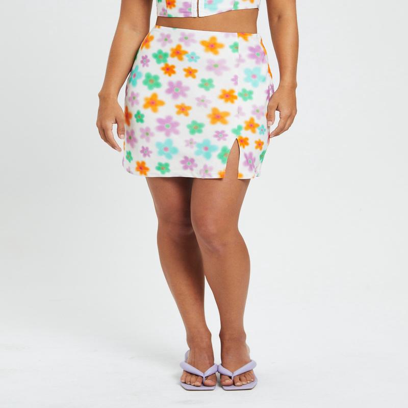 Demi Printed Mini Skirt Floral