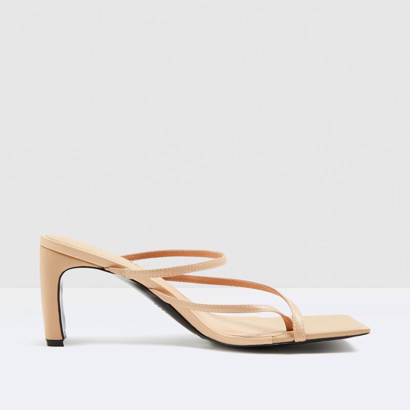 Esther Leather Heels Natural