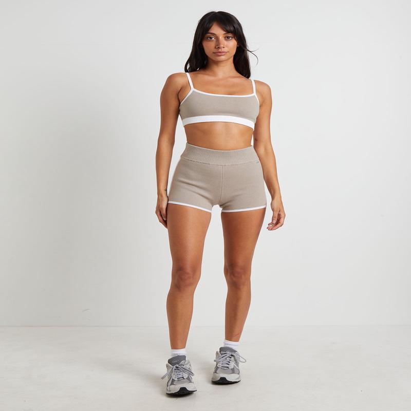 Kay Knit Contrast Crop Top