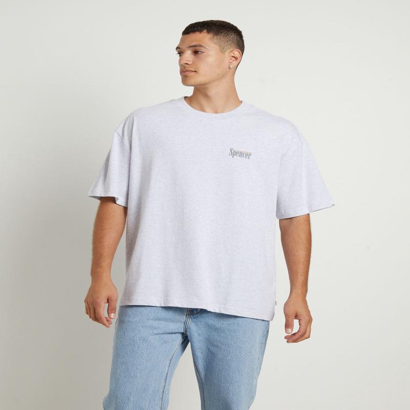 Pop Short Sleeve T-Shirt in Frost Marle Grey