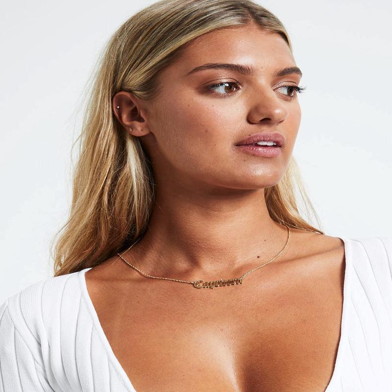 14k  Capricorn Star Sign Necklace