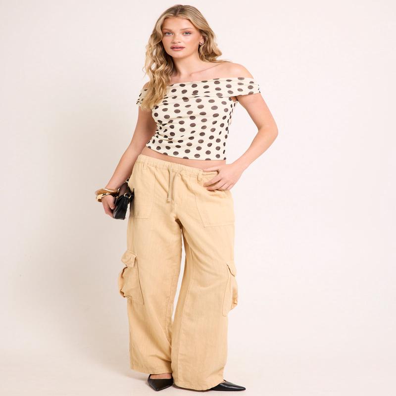 BDG Luca Linen Cargo Pants