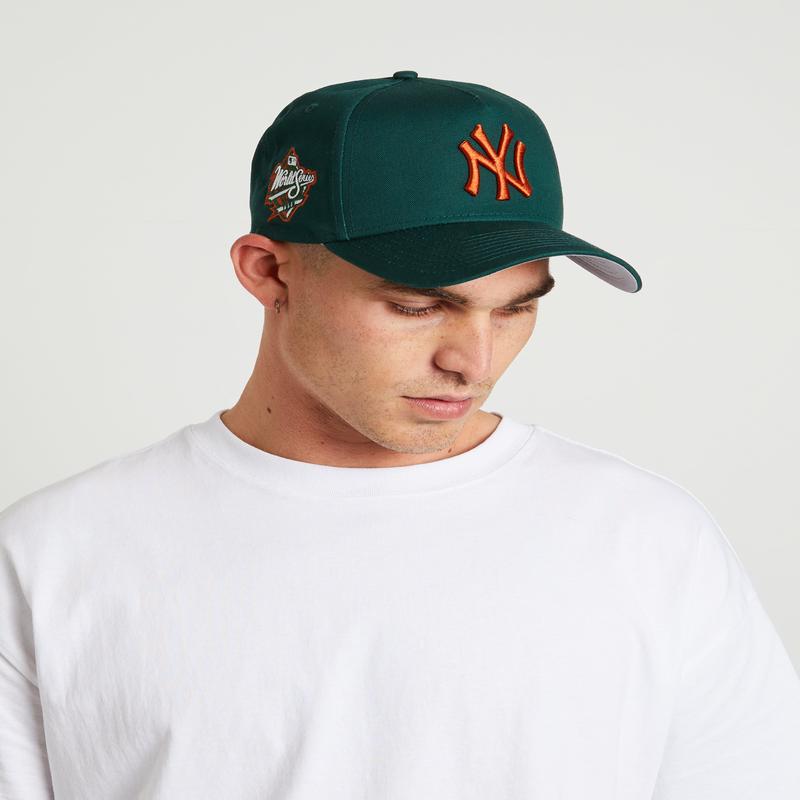 940 Aframe NY Yankees Cap in Copper Green