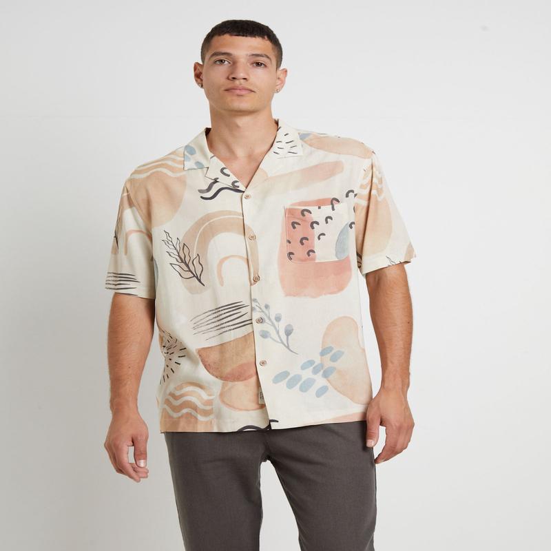 Dumont Short Sleeve Resort Shirt in Multi