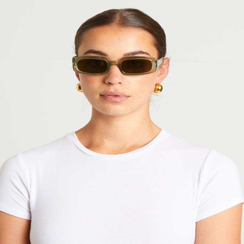 Dynamite Sunglasses in Eucalyptus/Khaki Mono